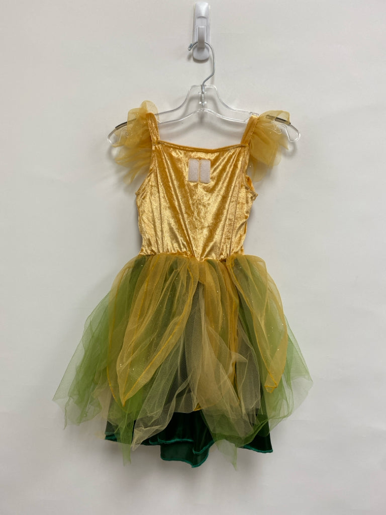 SIZE 5/6 Goldenrod Green Ruffles Sleeveless Tulle Girl&