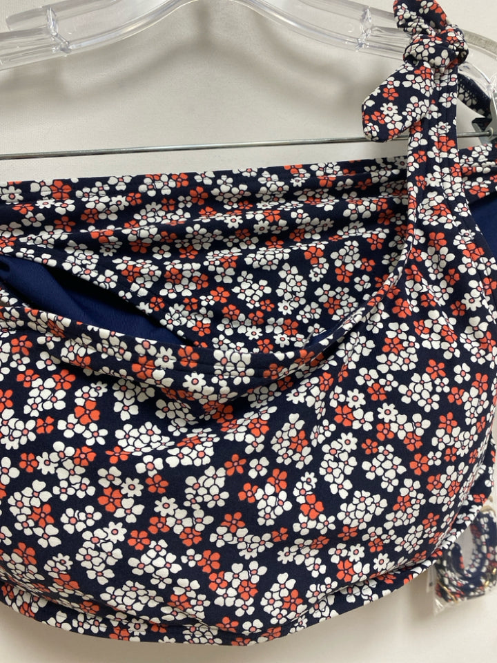 NWT Michael Kors Size M Navy White/Pink Floral Ladies Swimwear