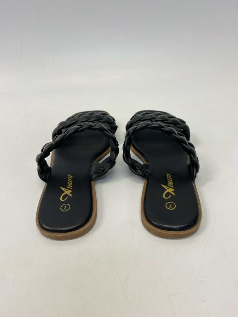 Size 7 Black Braided Sandals
