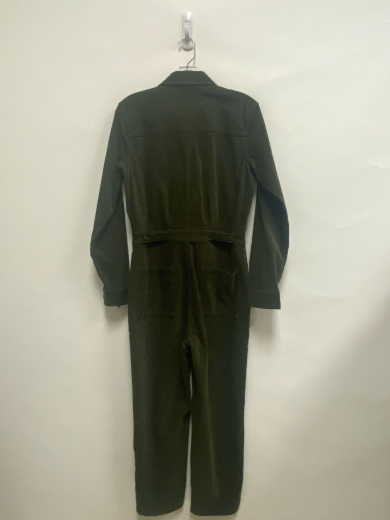 Size XS Dark Green Corduroy Ladies Jumpsuit