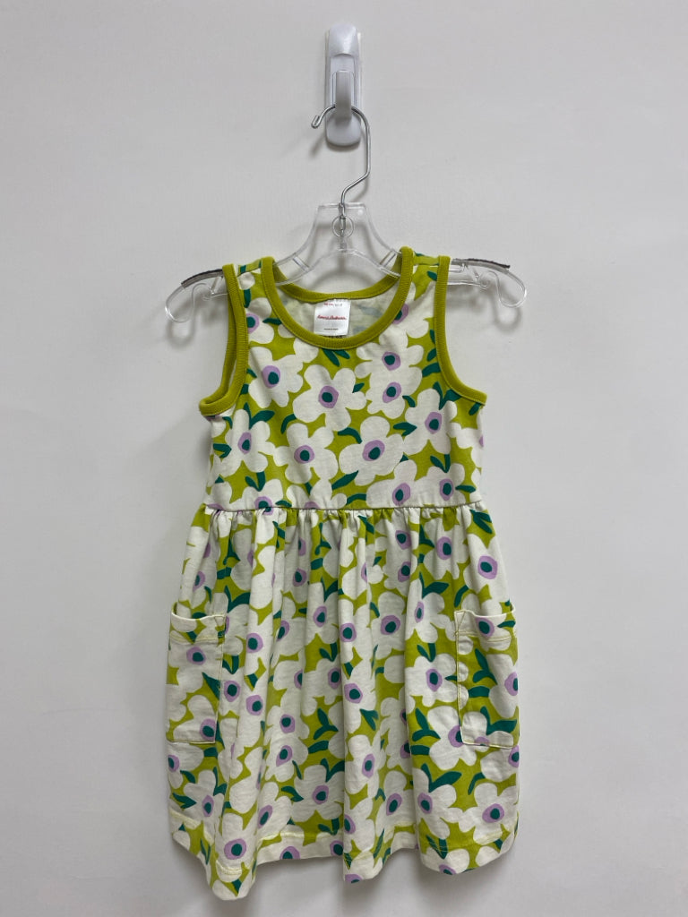 hanna Andersson SIZE 3T Cream/Green Lavender Flowers Sleeveless Girl&