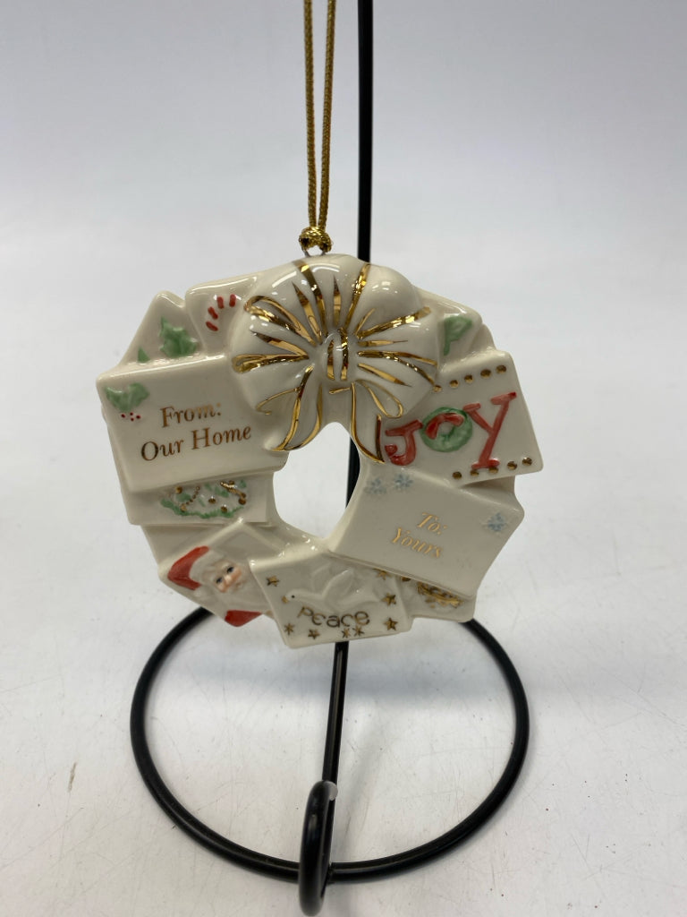 Lenox  Ornament Our Home to Yours Wreath