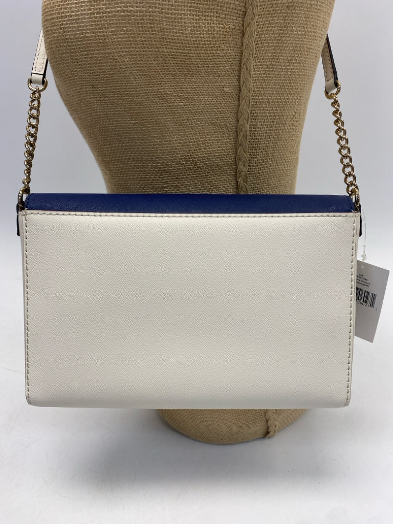 NWT Kate Spade Cream Dark Blue Crossbody