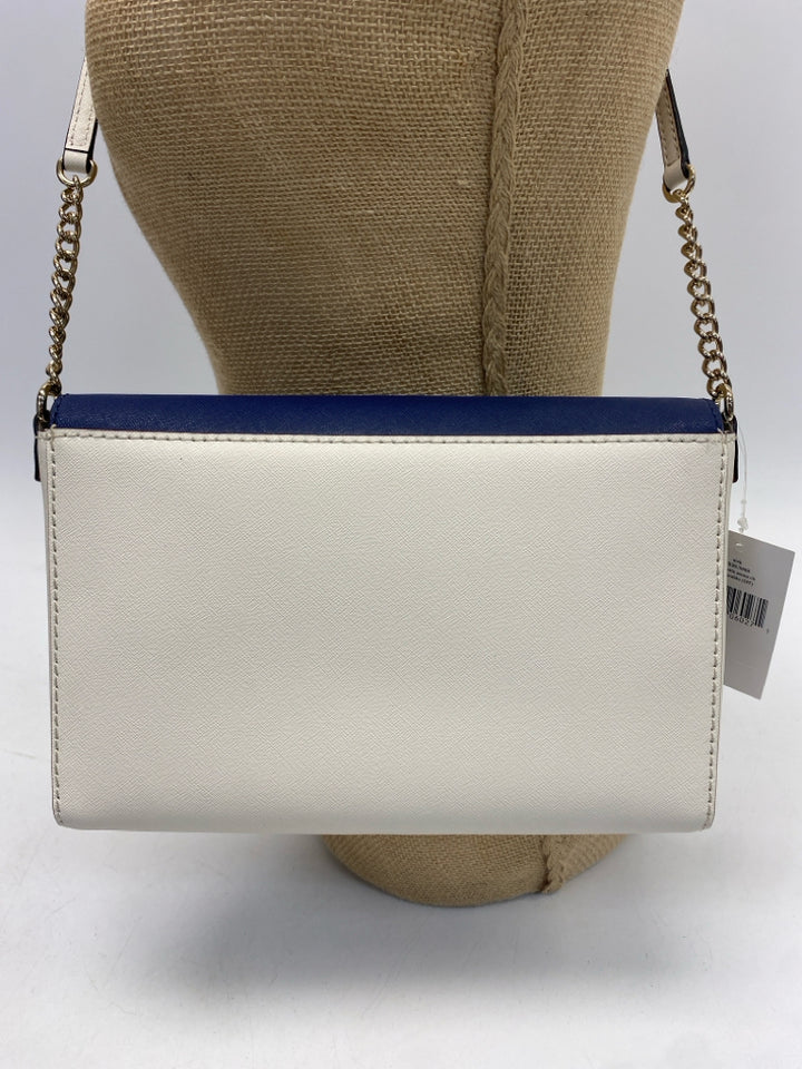 NWT Kate Spade Cream Dark Blue Crossbody