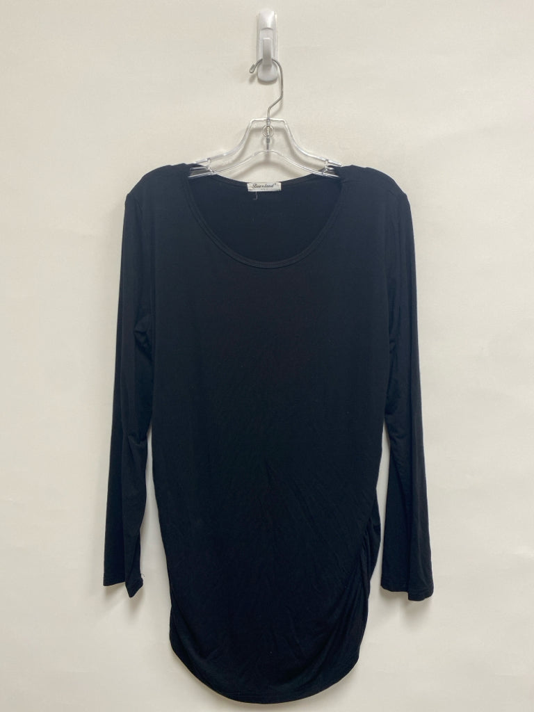 Size L Black Long Sleeve Maternity Top