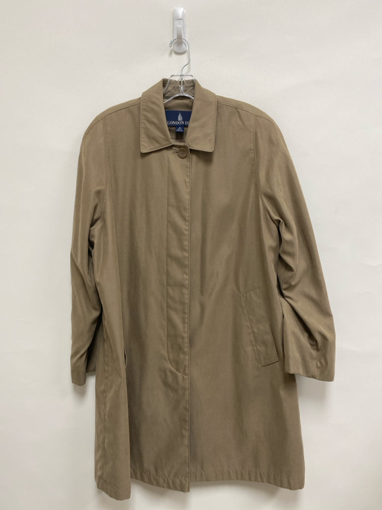 London Fog Size M Beige Button Up Ladies Jacket