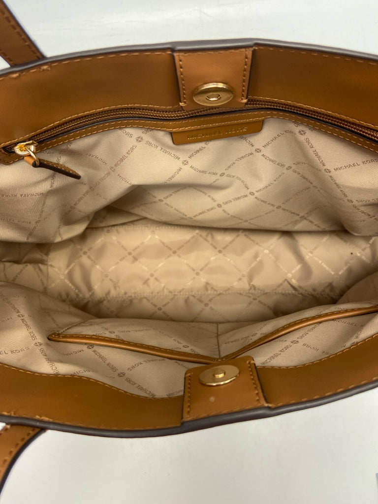 Michael Kors Brown Cream Signature Handbag