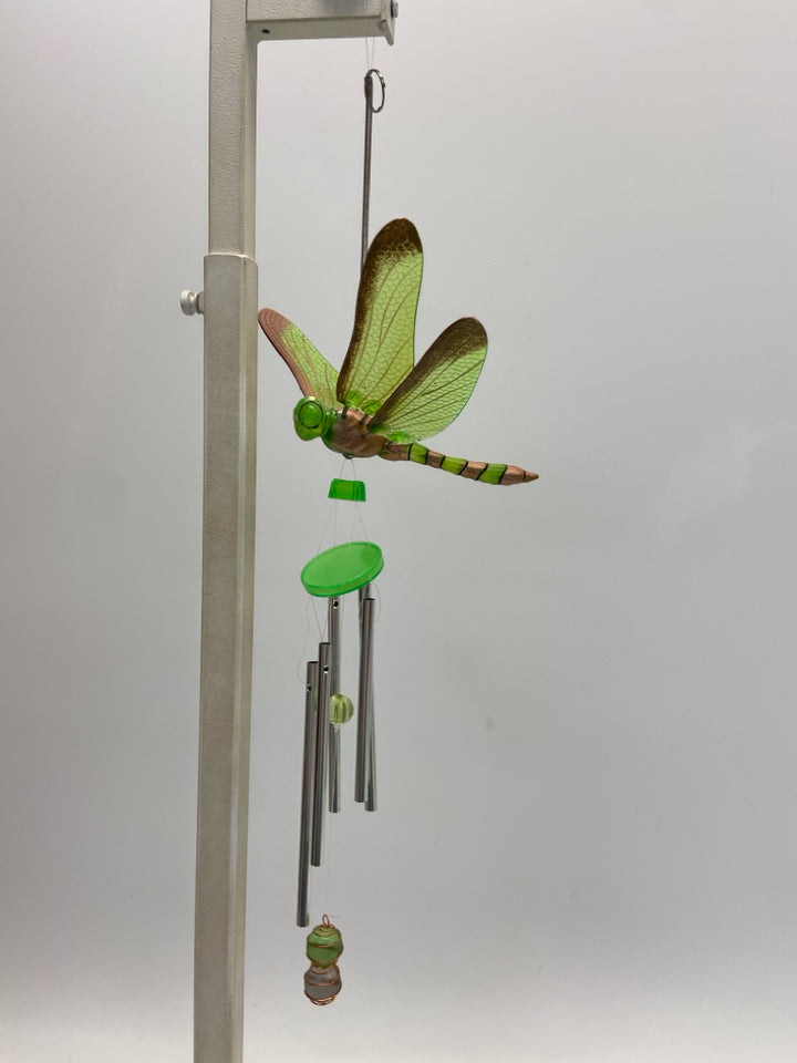 NWT Green Copper Dragonfly Wind Chimes