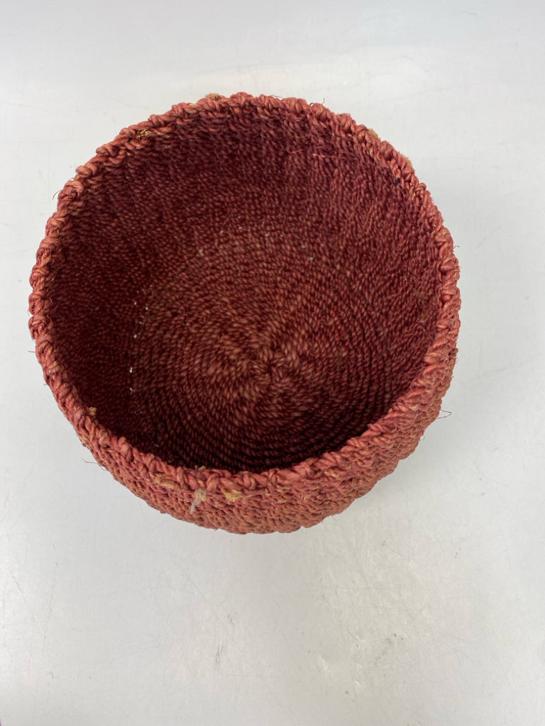 Dark Coral Woven Box