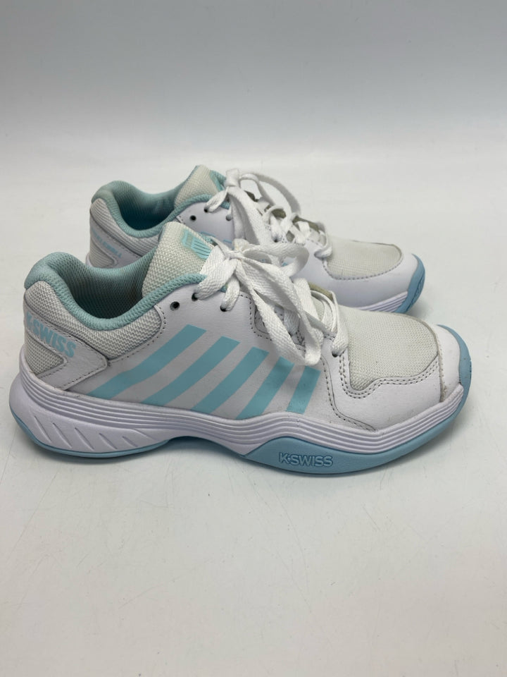 K-Swiss  Size 6.5 White Aqua Lace-up Sneakers