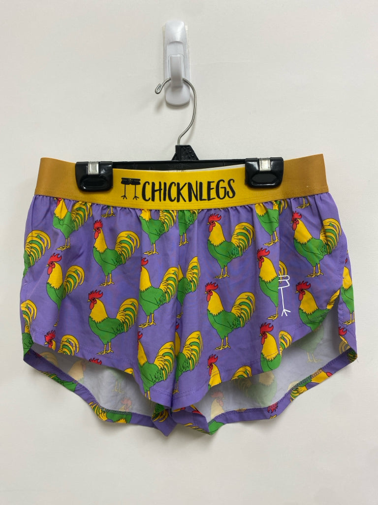 Size S Lavender Yellow Athletic Shorts
