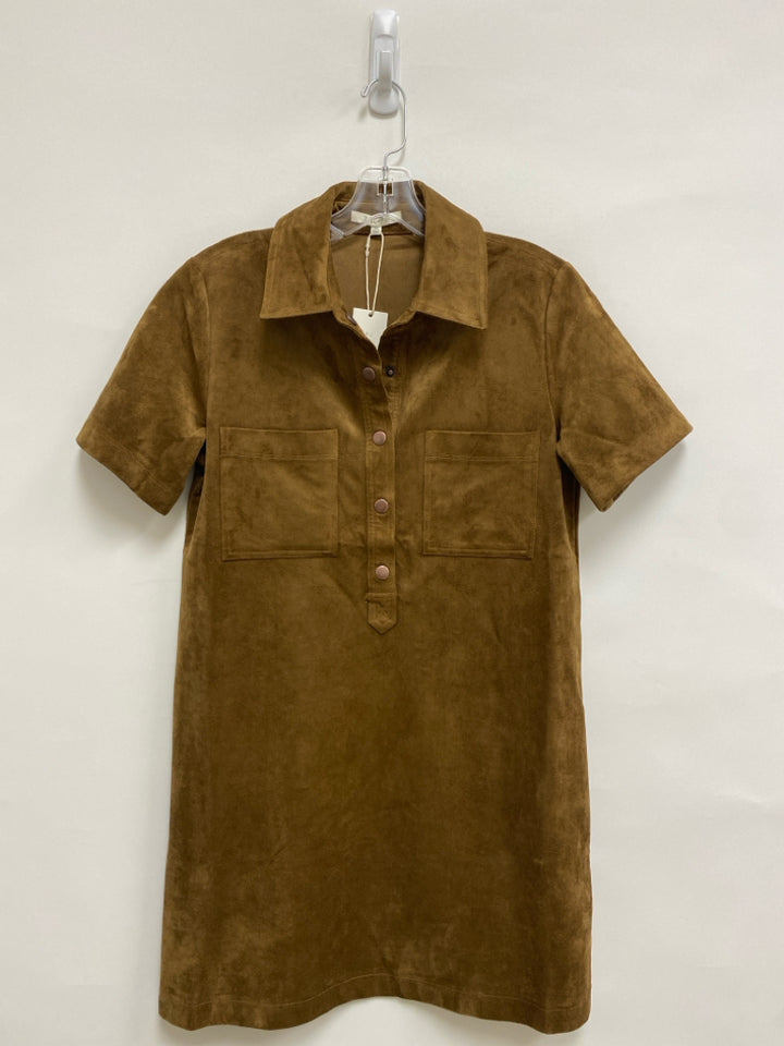 NWT Z Supply Size XS Chestnut Faux Suede Ladies Dress