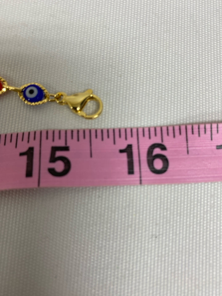 NEW/BOX Gold Color Blue/Green Necklace