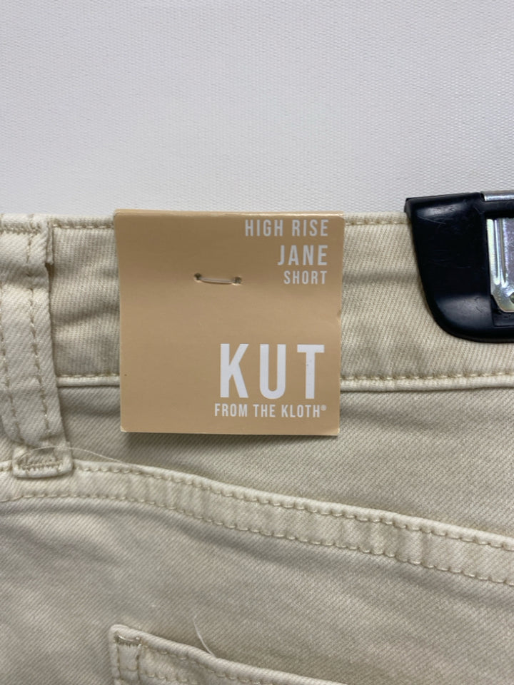NWT Kut from the Kloth Size 14 Cream Ladies Shorts