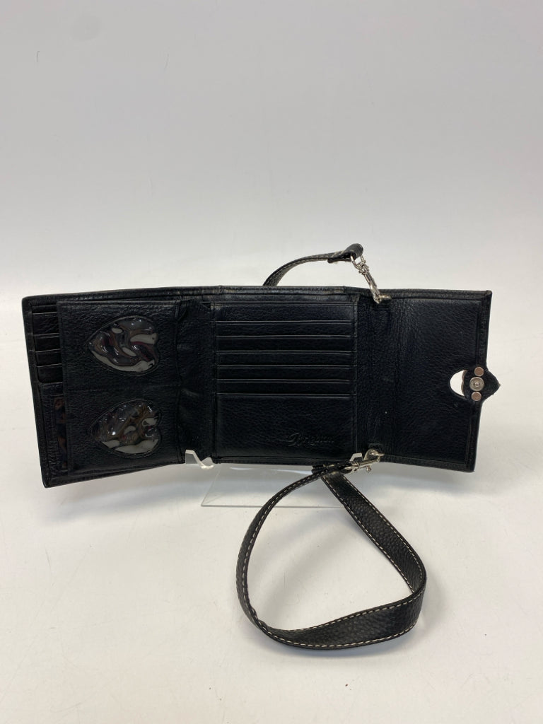 Brighton Black Silver Heart(s) Wallet