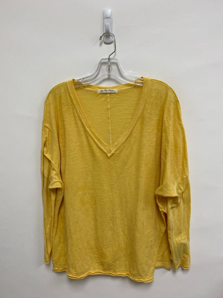We The Free Size XS Yellow Long Sleeve Tee Ladies Top