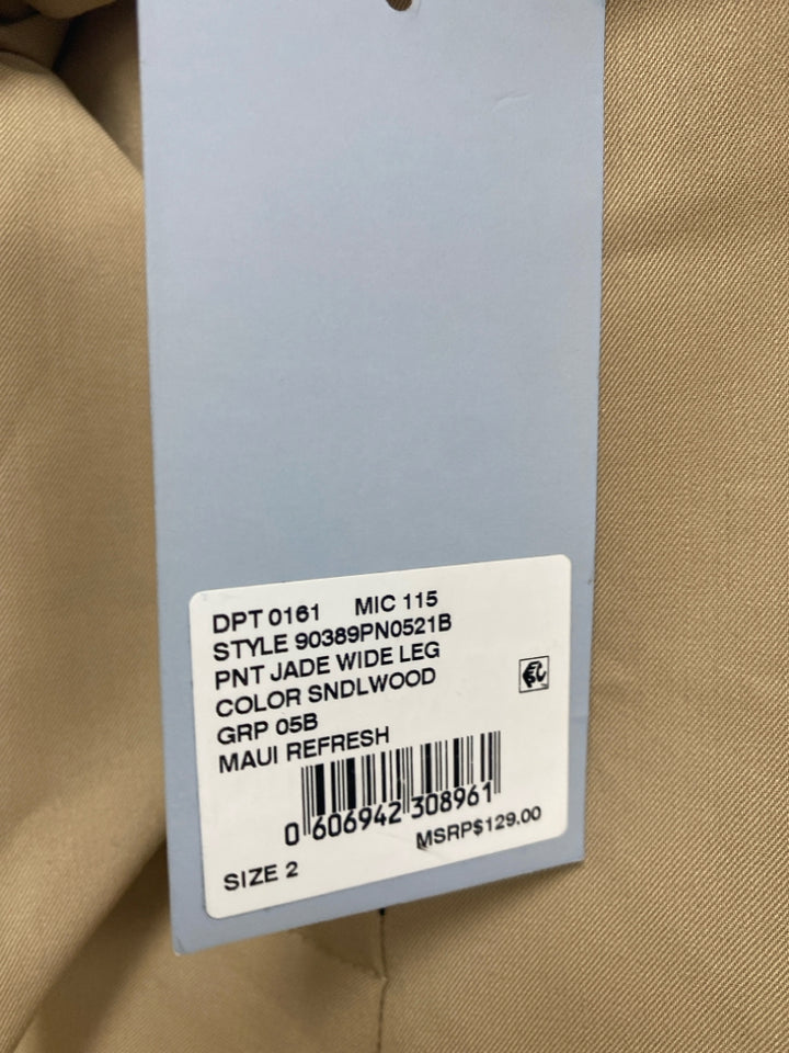 NWT Antonio Melani Size 2 Tan Ladies Pants