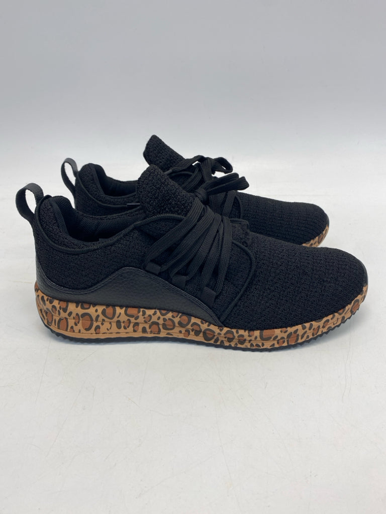 NWOT Marley Lilly US Shoe Size 9 Black Brown Animal Print Sneakers