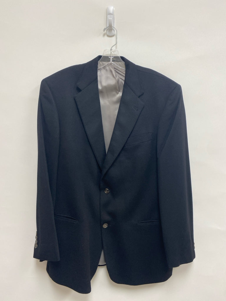 Hart Schaffner Marx Size 42L Black Cashmere Men&