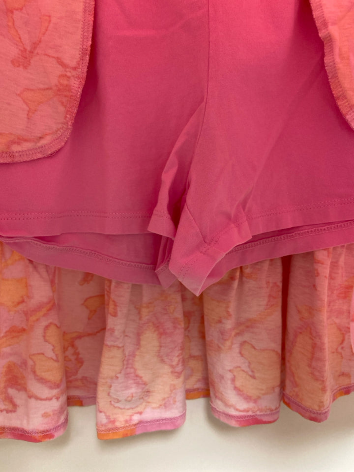Lands End SIZE 14/16 Pink Coral Tie Dye Girl&