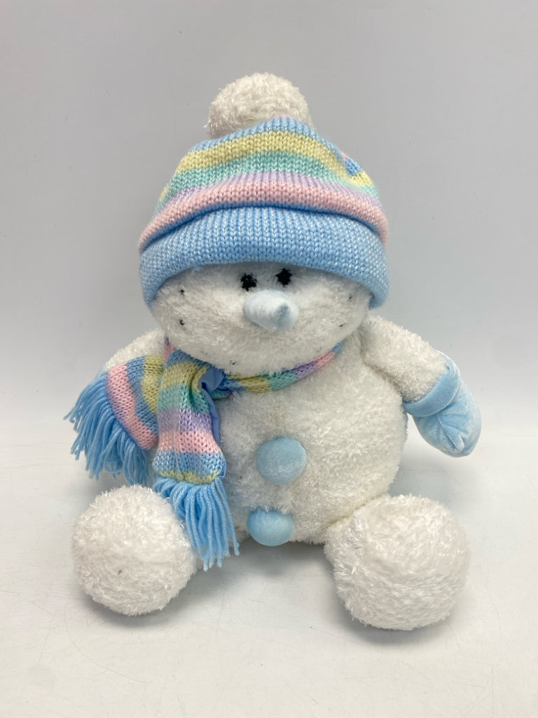 White Blue/Multi Stuffed Animal