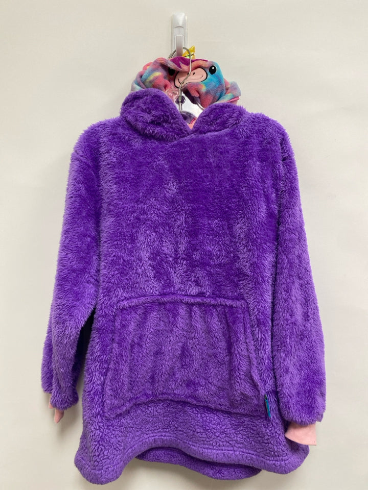 SIZE 10/12 Purple Unicorns Hooded Girl&
