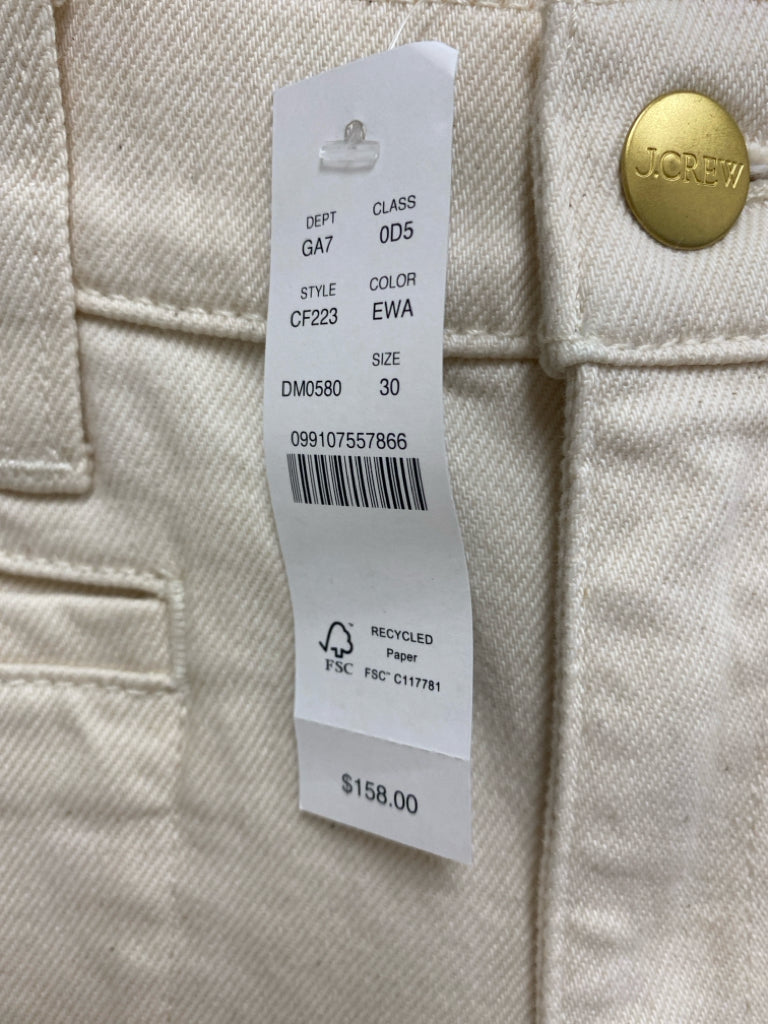 NWT J Crew Size 30 Beige Wide Leg Ladies Jeans