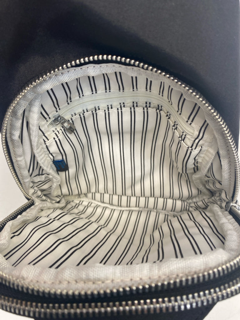 Black Silver Accent(s) Nylon Handbag