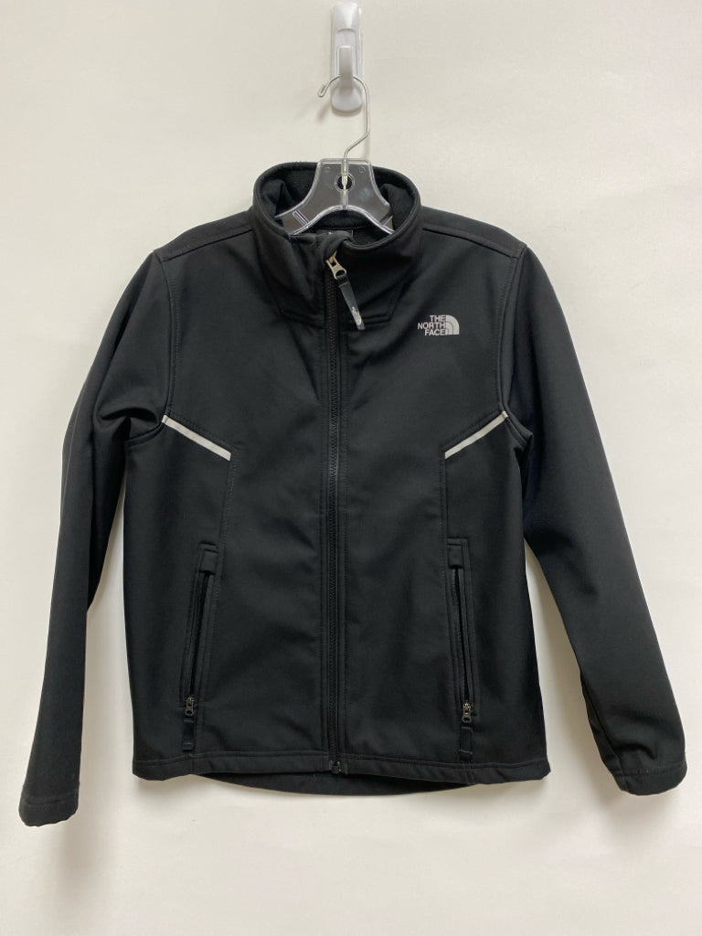 North Face SIZE 10/12 Black Zip Down Boy&
