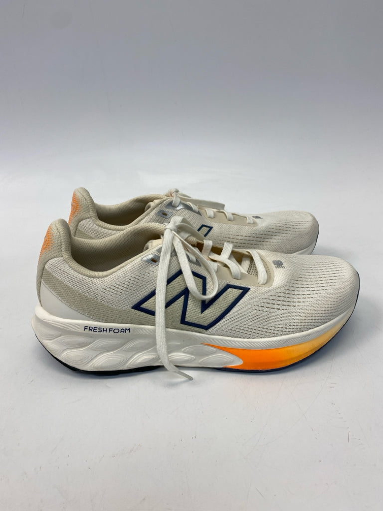 New Balance  Size 10.5W Cream Gray Lace-up Sneakers