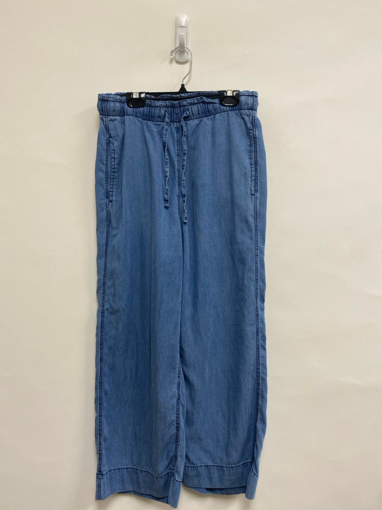 DEHA Size S Blue Wide Leg Chambray Ladies Pants