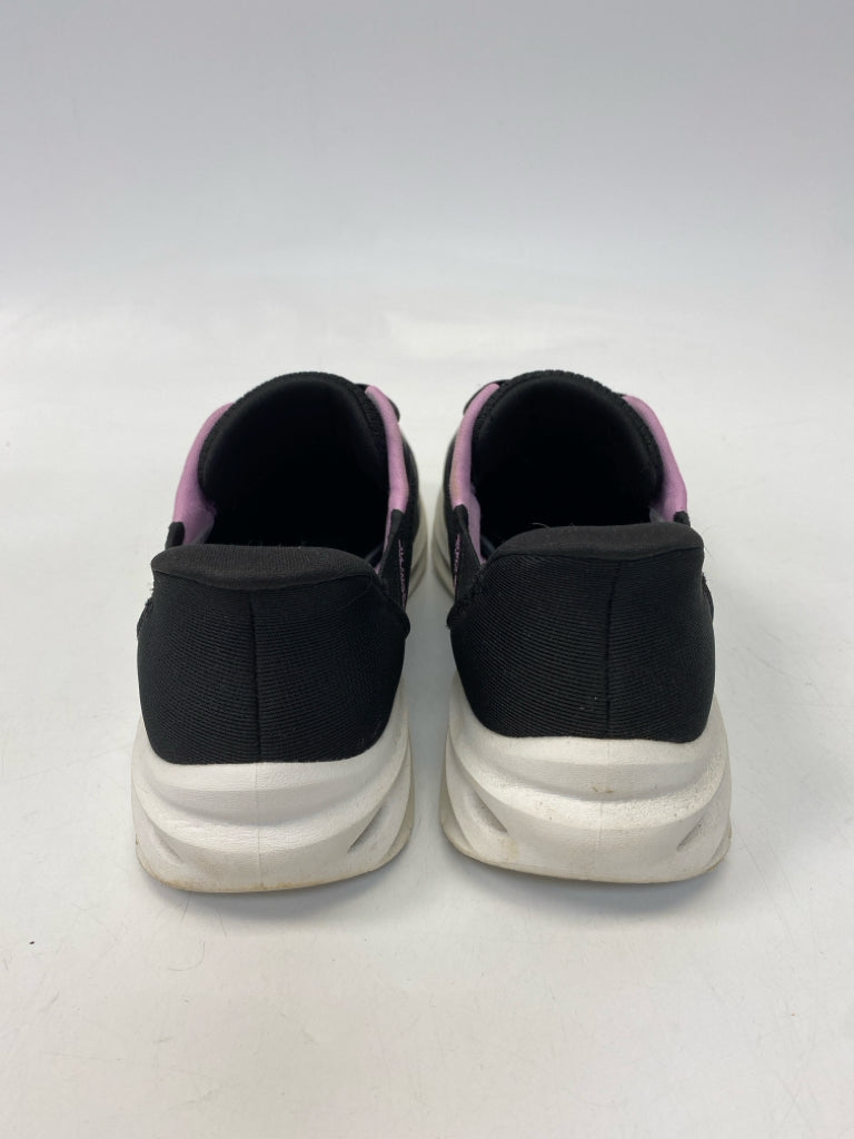 Skechers  Size 6 Black Lavender Sneakers