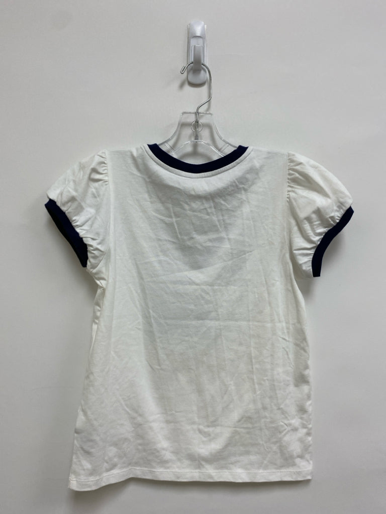 Janie and Jack SIZE 12 White Navy Star Wars Puff Sleeve Girl&