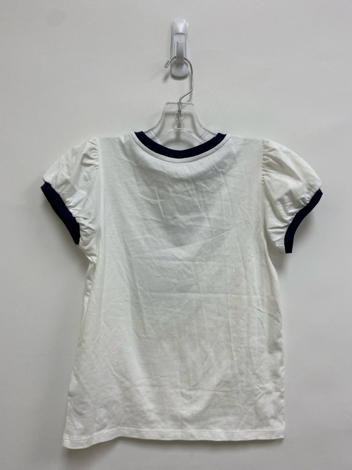 Janie and Jack SIZE 12 White Navy Star Wars Puff Sleeve Girl&