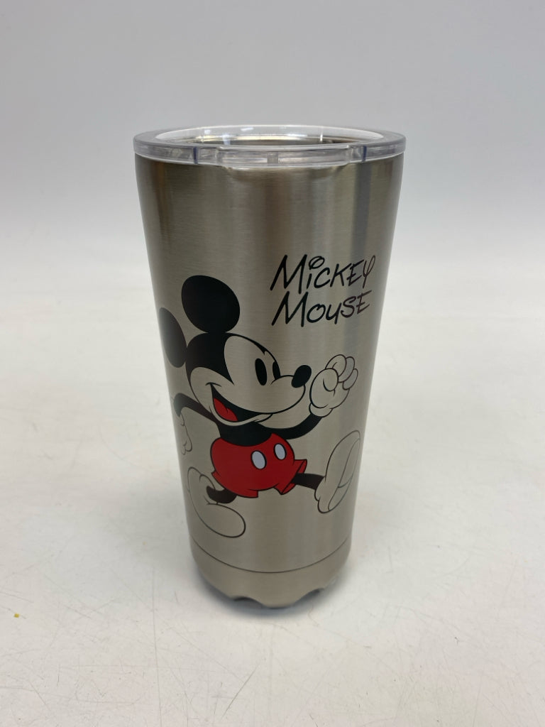 Disney Silver Black Mickey Mouse Tumbler