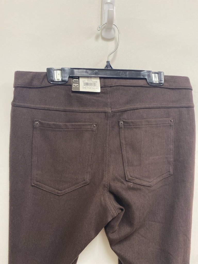 NWT HUE Size M Dark Brown Ladies Leggings