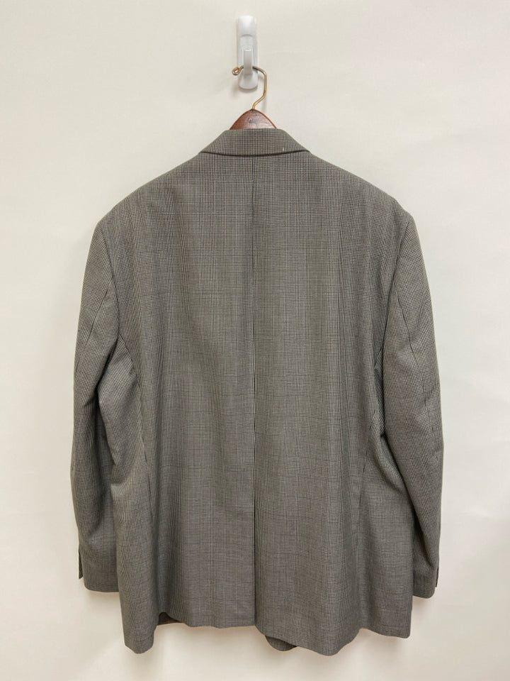 Lauren Ralph Lauren Size 48R Dark Gray Gray/Blue Houndstooth Men&