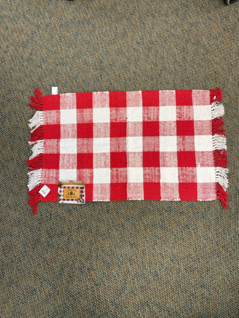 NWT Red/White Checkered Christmas