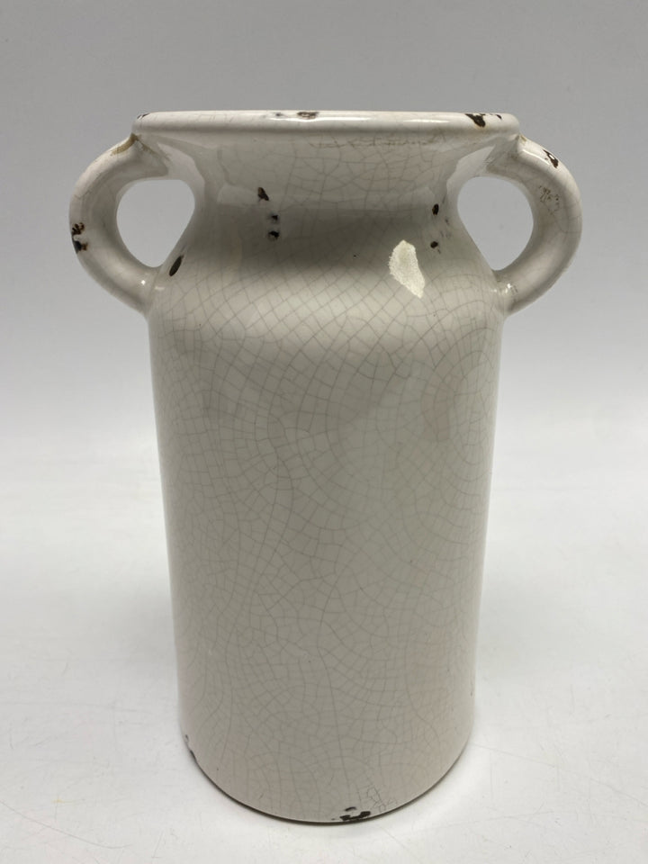 Cream Crackle Terra Cotta Vase