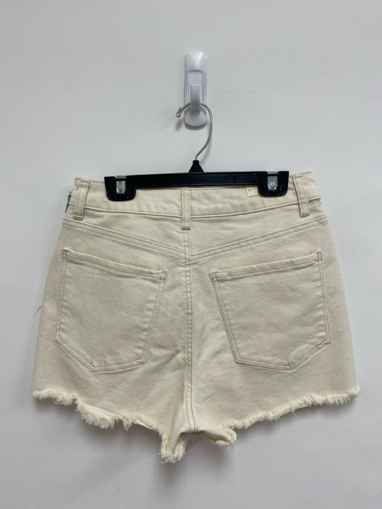 NWT Size 5 Cream Multi Color Embroidered Ladies Shorts