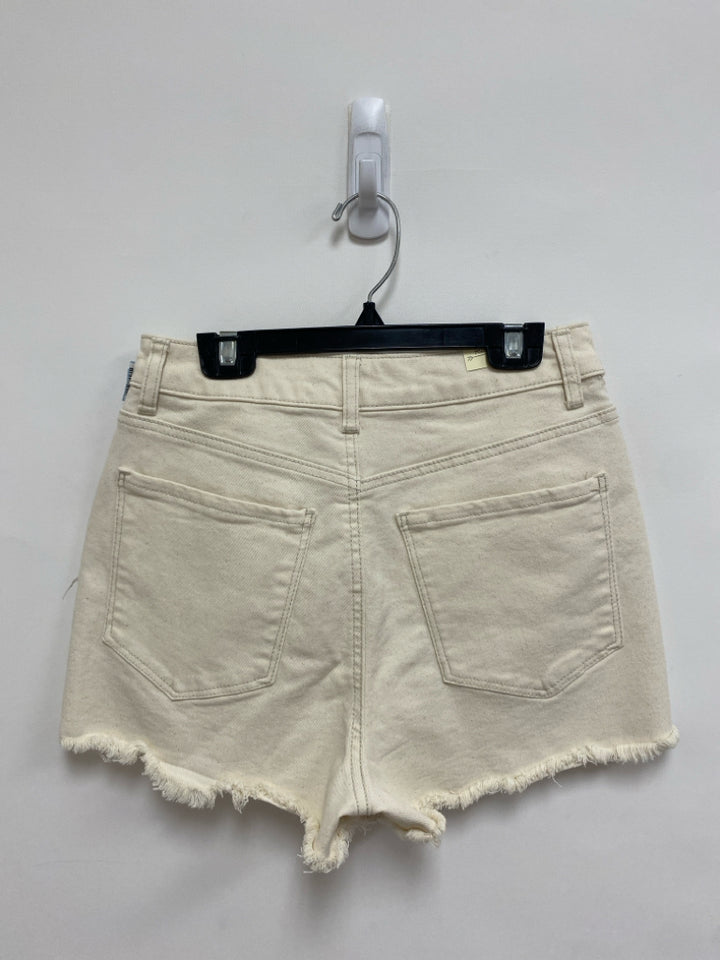 NWT Size 5 Cream Multi Color Embroidered Ladies Shorts