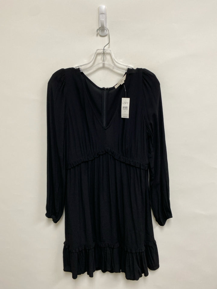 NWT LOFT Size 6 Black Ruffles Ladies Dress