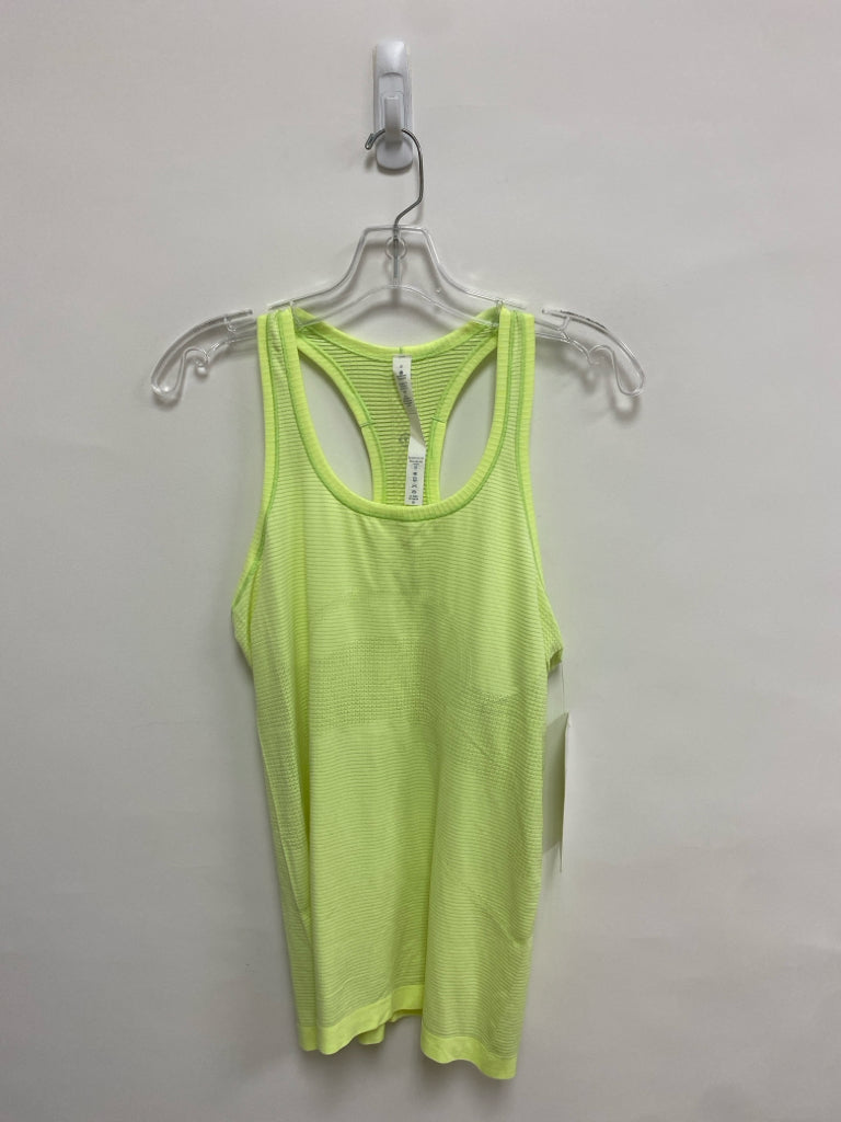 NWT Lululemon Size 8 Neon Yellow Sleeveless Athletic Top