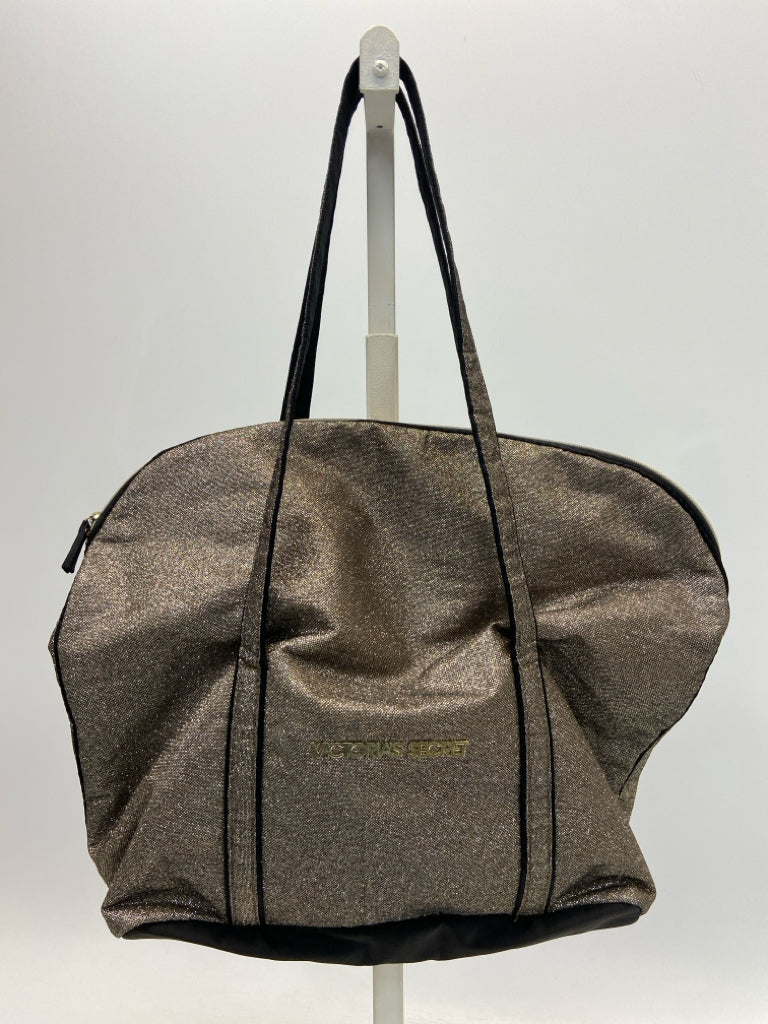 Victoria Secret Bronze Black Shimmery Tote Bag