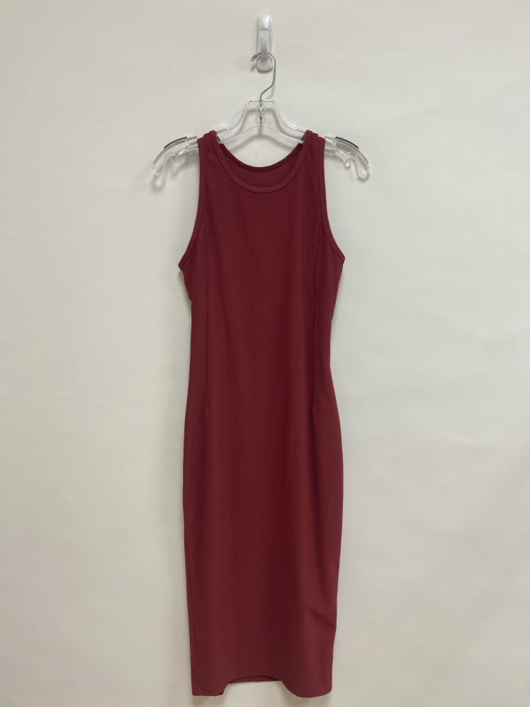 Lululemon Size 8 Dusty Terra Cotta Ribbed Sleeveless Ladies Dress