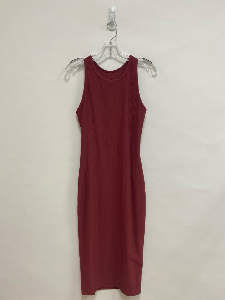 Lululemon Size 8 Dusty Terra Cotta Ribbed Sleeveless Ladies Dress