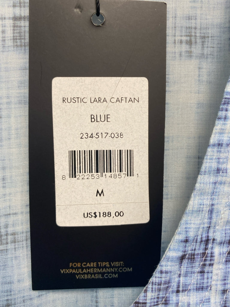 NWT Size M Light Blue Navy Print Ladies Coverup