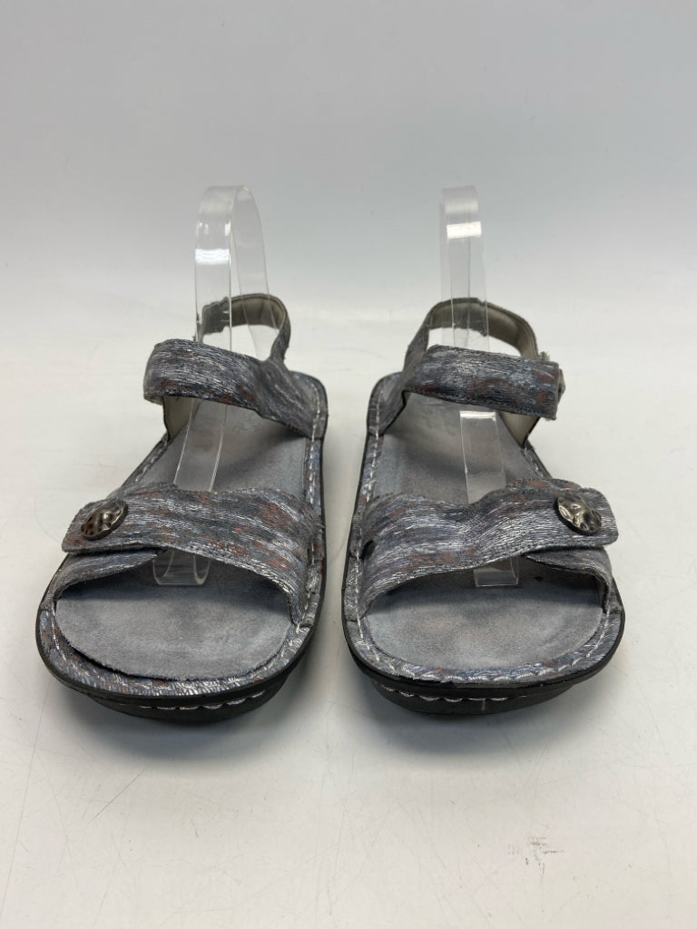 Alegria  Size 41 Blue Streaked Sandals