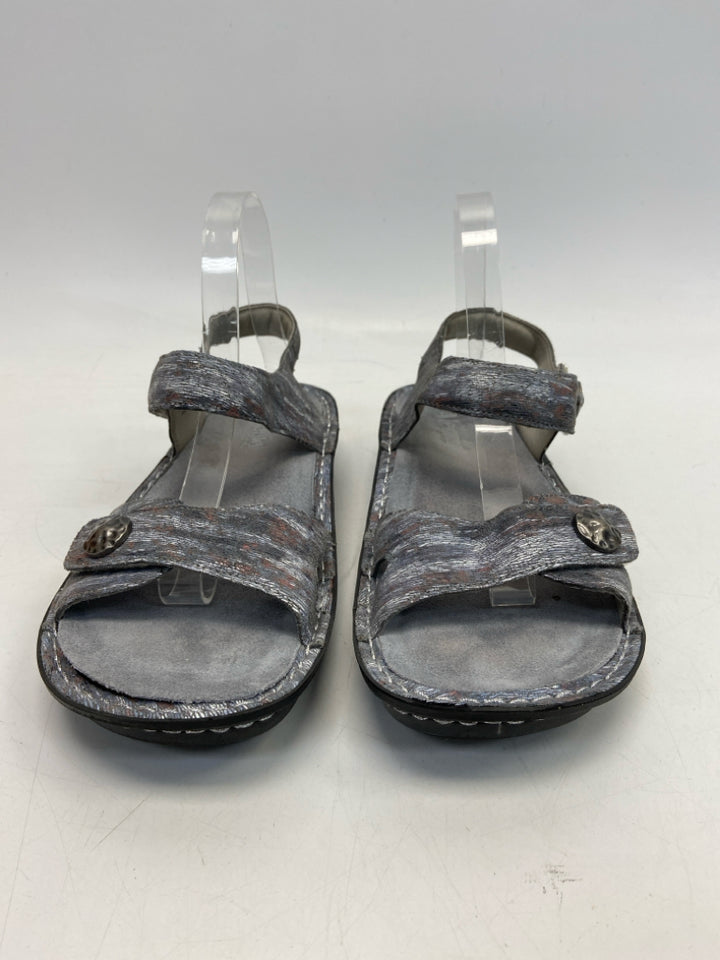 Alegria  Size 41 Blue Streaked Sandals