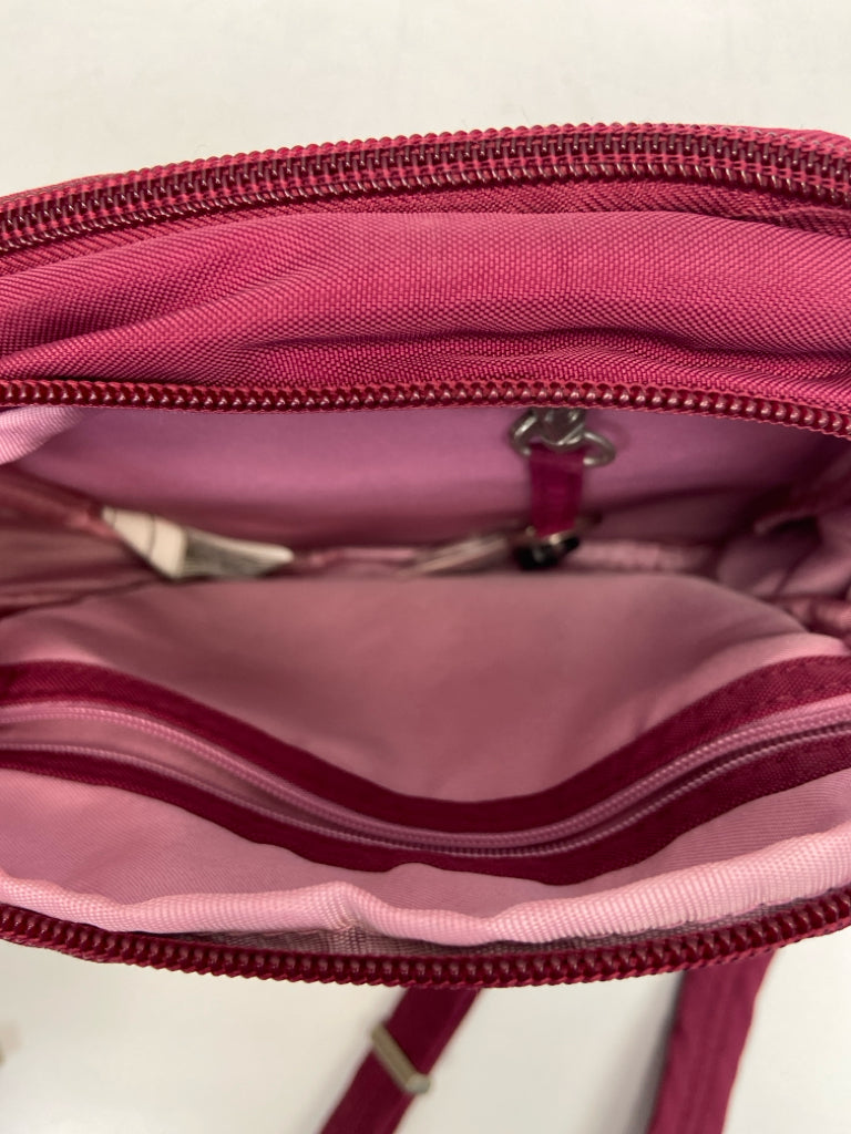 Travelon Cranberry Quilted Nylon Crossbody